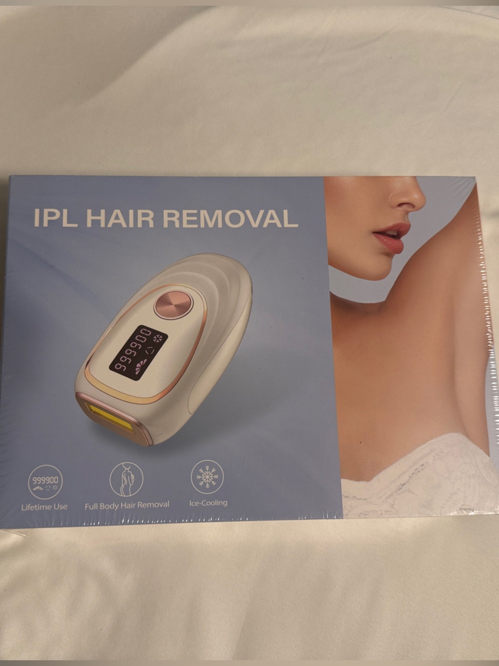IPL Hair Removal Device for Women - White & Rose Gold